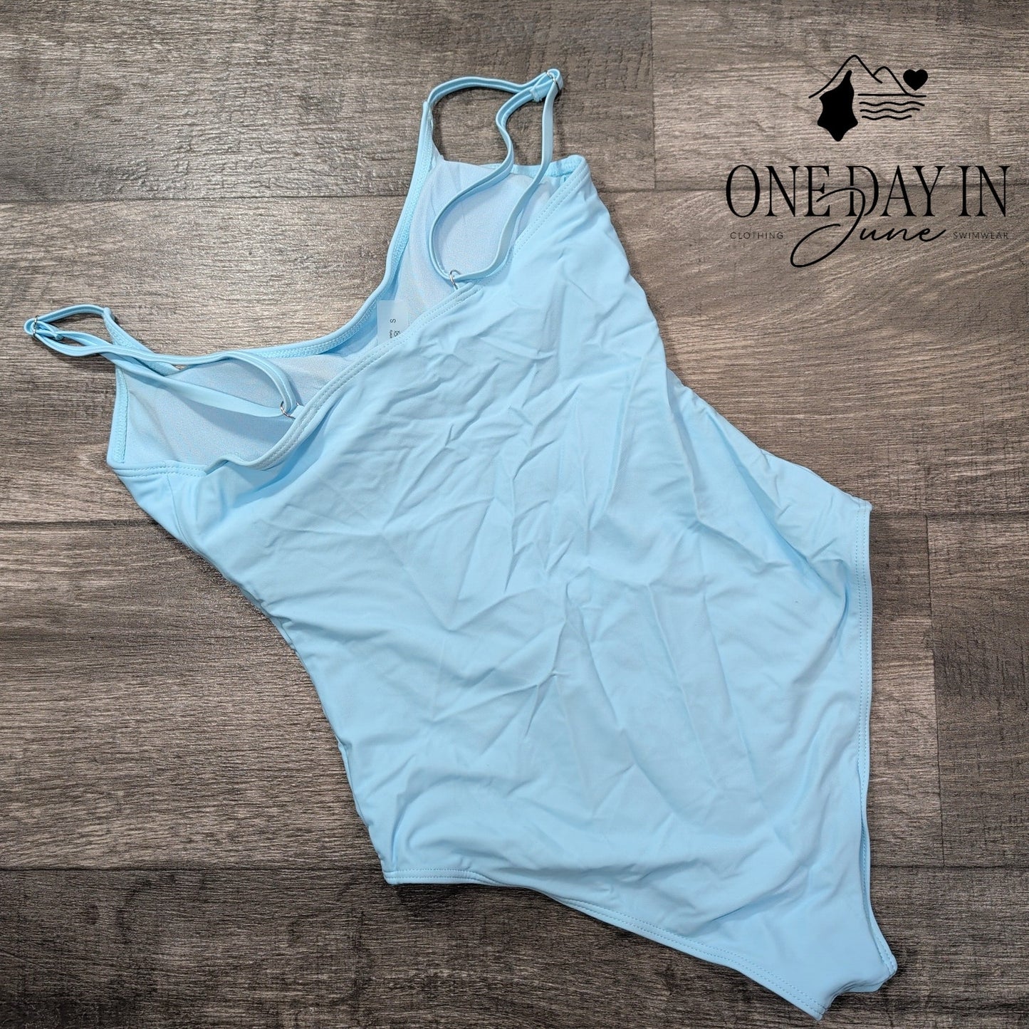 Aleumdr High Back One Piece Swimsuit Size S