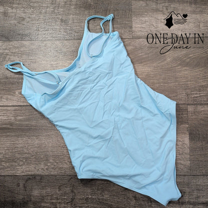 Aleumdr High Back One Piece Swimsuit Size S