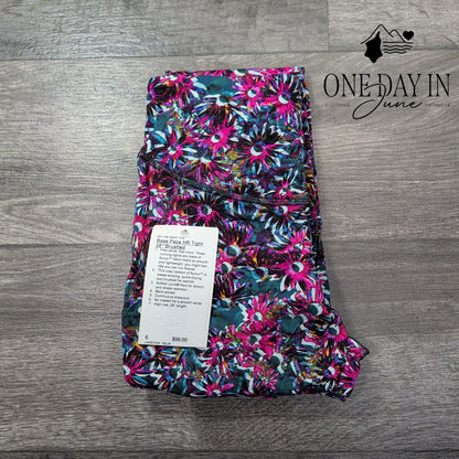 Lululemon Base Pace HR Tight 28 Brushed Floral Electric Multi NWT Size 6