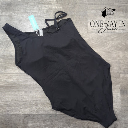 Yonique Mesh Cut Out Piece Swimsuit Size M