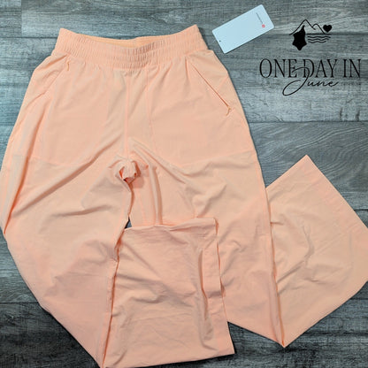 Lululemon Swift Wide Leg Mid Rise Pants Peach Bellini NWT LW5FFBS Size 6