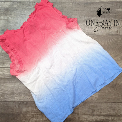 Feeling Festive Sleeveless Hombre Top Size L