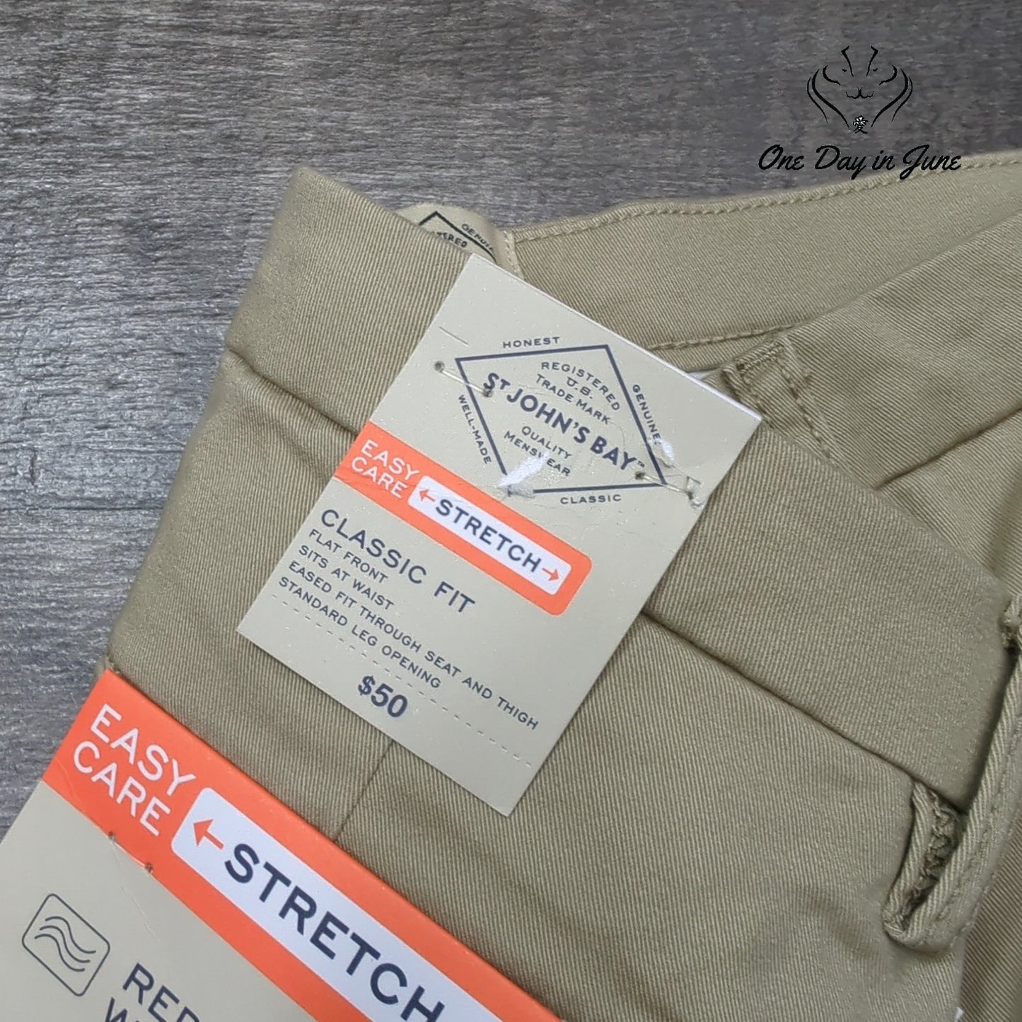St. John's Bay Classic Fit Flat Front Pants Size 32X32