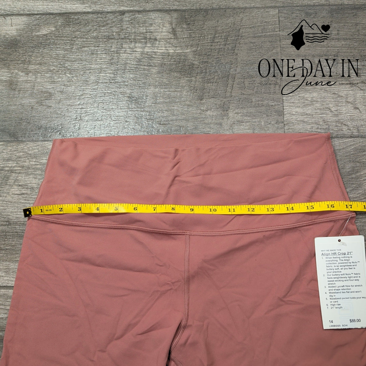 Lululemon Align HR Crop 21" Leggings Spiced Chai Nulu NWT $88 Size 14