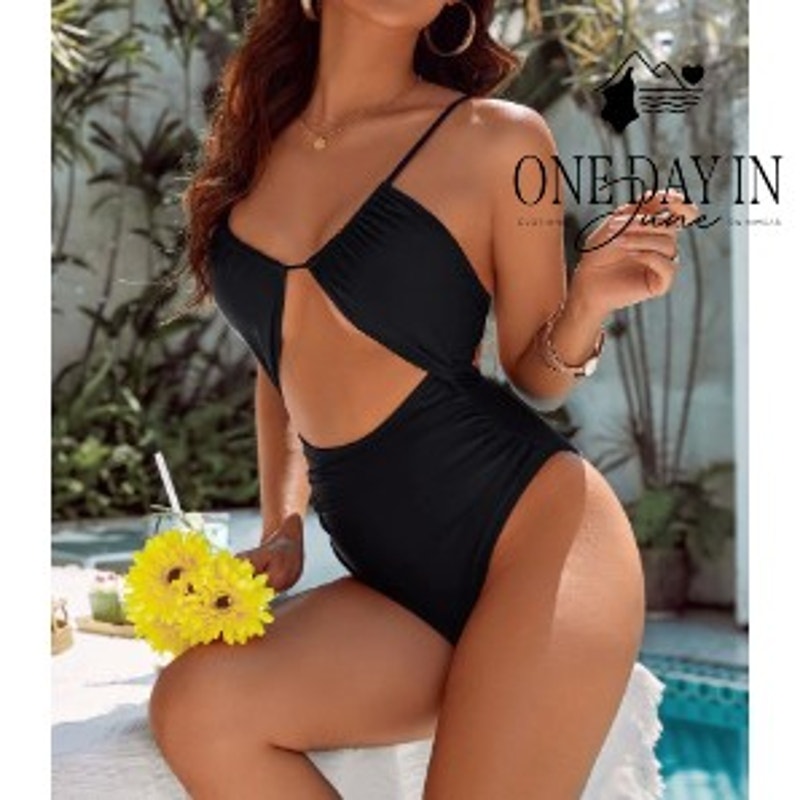 Blooming Jelly Cut Out One Piece Swimsuit Size XL