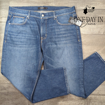 Hudson Byron Straight Leg Jeans Mens Blue Stretch Denim NWT $185 Size 42X30