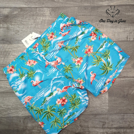 SSLR Flamingo Board Shorts Size 38