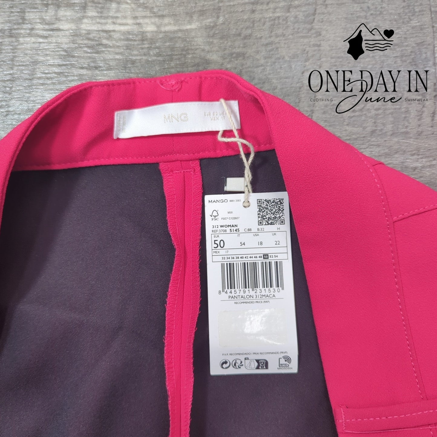 MNG Plus Size Straight Leg Pants Size 18