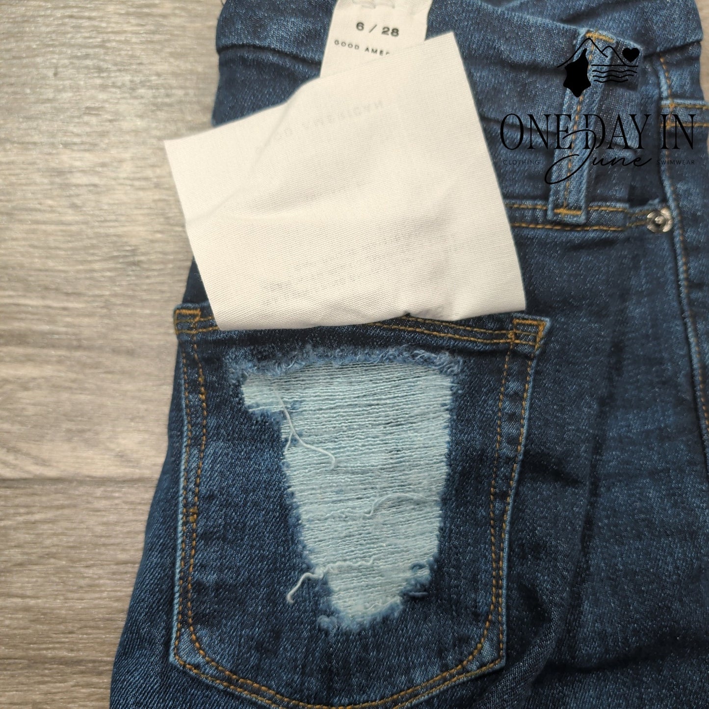 Good American Good Waist Skinny High Rise Jeans Size 6 (28)