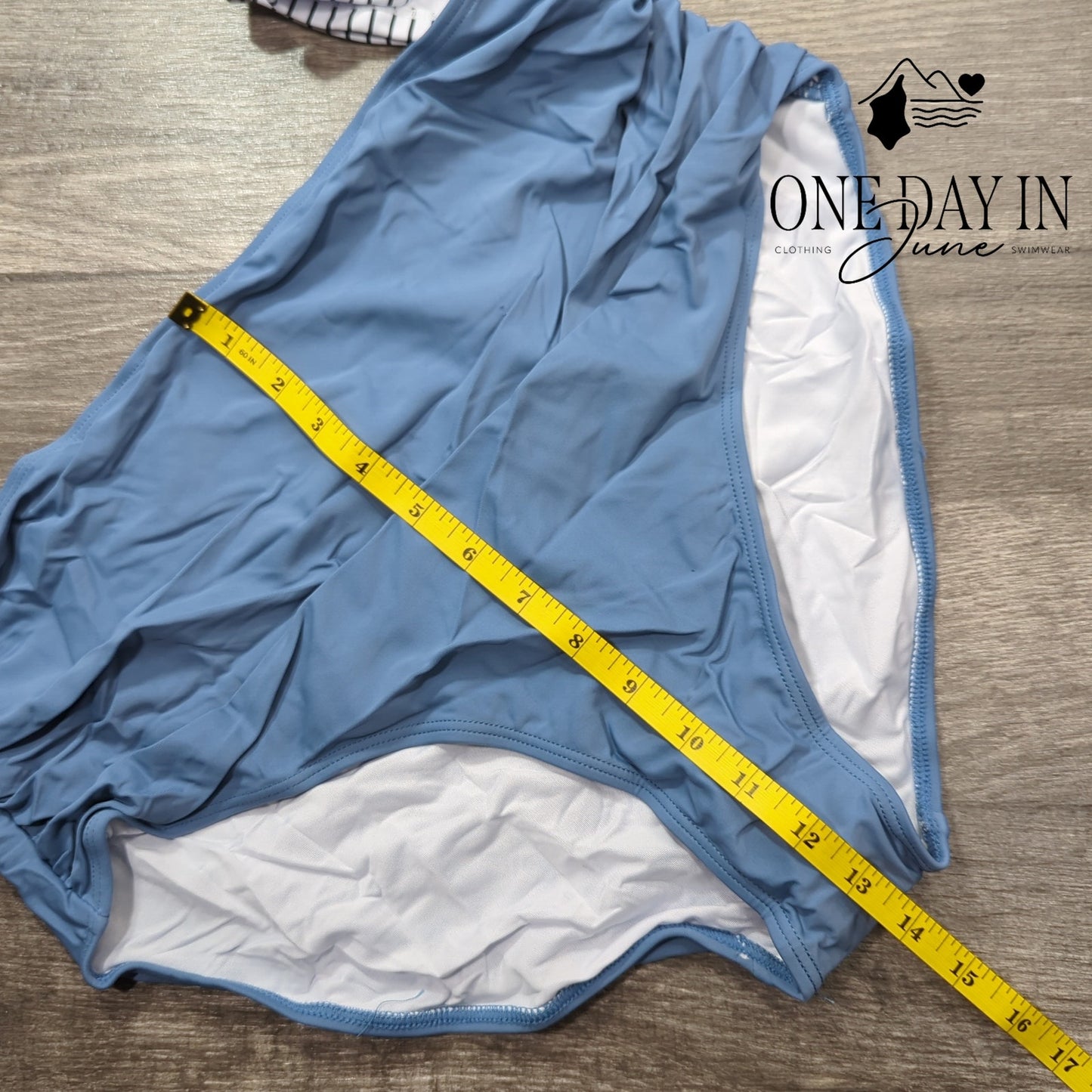 Eomenie Ruffle Shoulder Twist Back Bikini Swimsuit Size XL