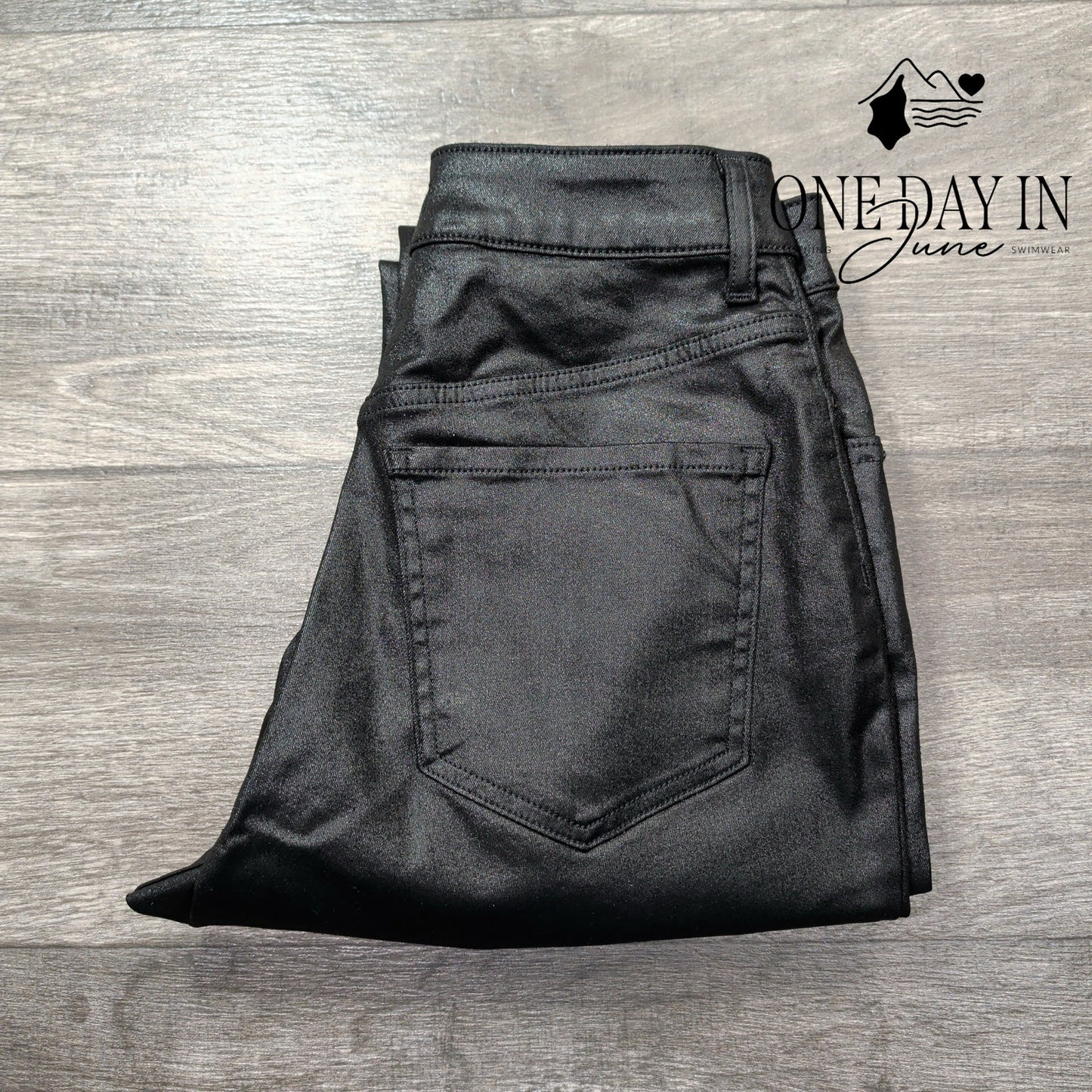Express Curvy Skinny Ankle Coated Denim Jeans Size 0 (25)