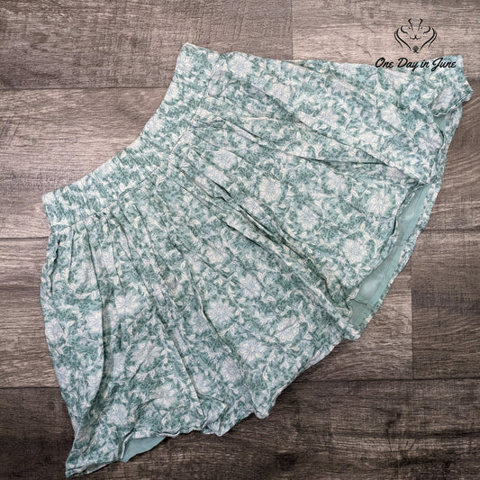 American Eagle Outfitters A Line Cotton/Linen Lined Skirt Size S