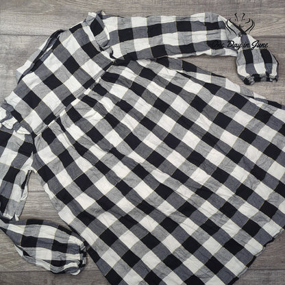 There Abouts Long Sleeve Button Front Top Size L (14)