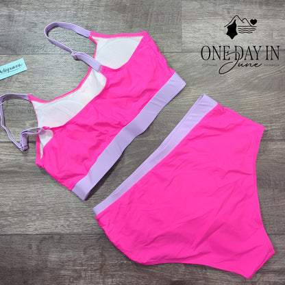 Adisputent Crop Bikini Swimsuit Size L