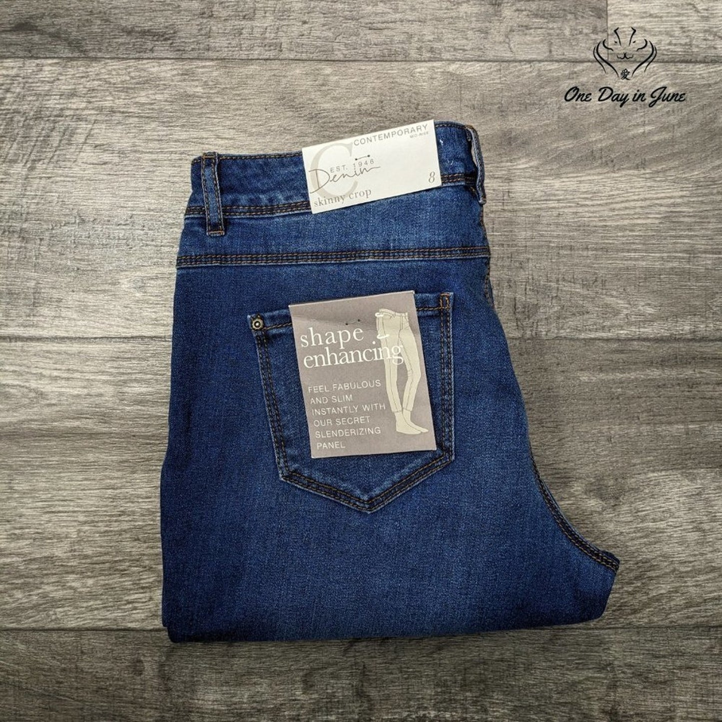 Cato Est 1969 Skinny Crop Jeans Size 8