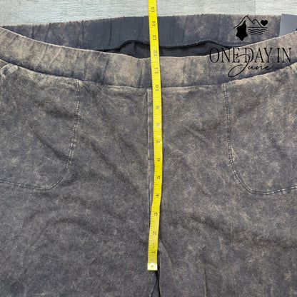 Torrid Plus Size Black Washed Pocket Crop Pants Size 5X