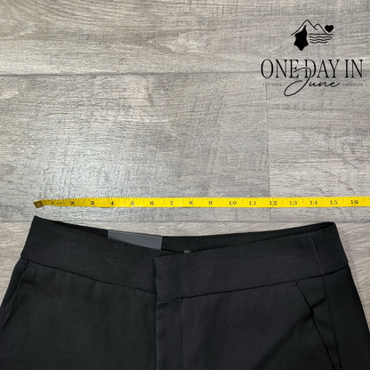 Banana Republic High Rise Wide Leg Crop Pants Black NWT Size 6