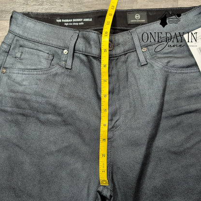 AG Adriano Goldschmied Farrah Skinny Ankle Jeans Gray NWT $215 Size 4 (27)