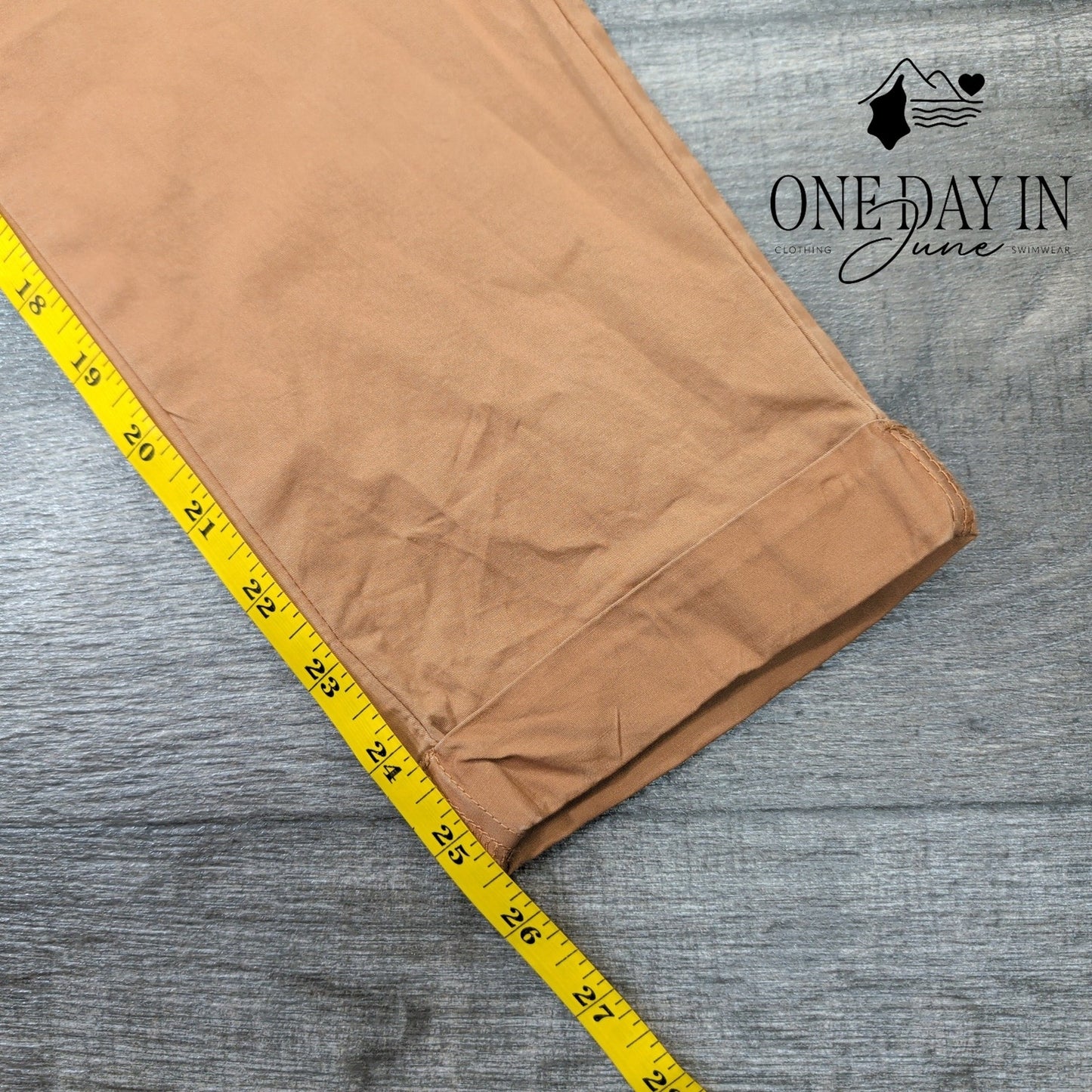 Kensie The Girlfriend Pants Cognac Drawstring Cuffed Chino NWT $78 Size 0 (25)