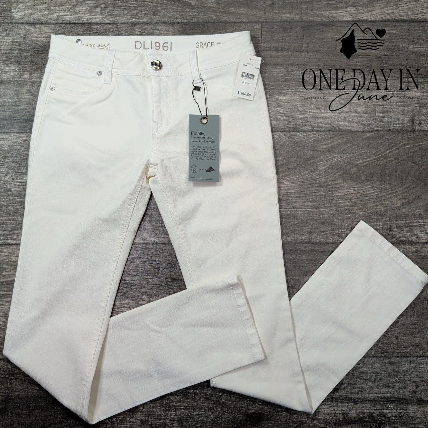 DL1961 Grace High Rise Straight Jeans Size 2 (26)