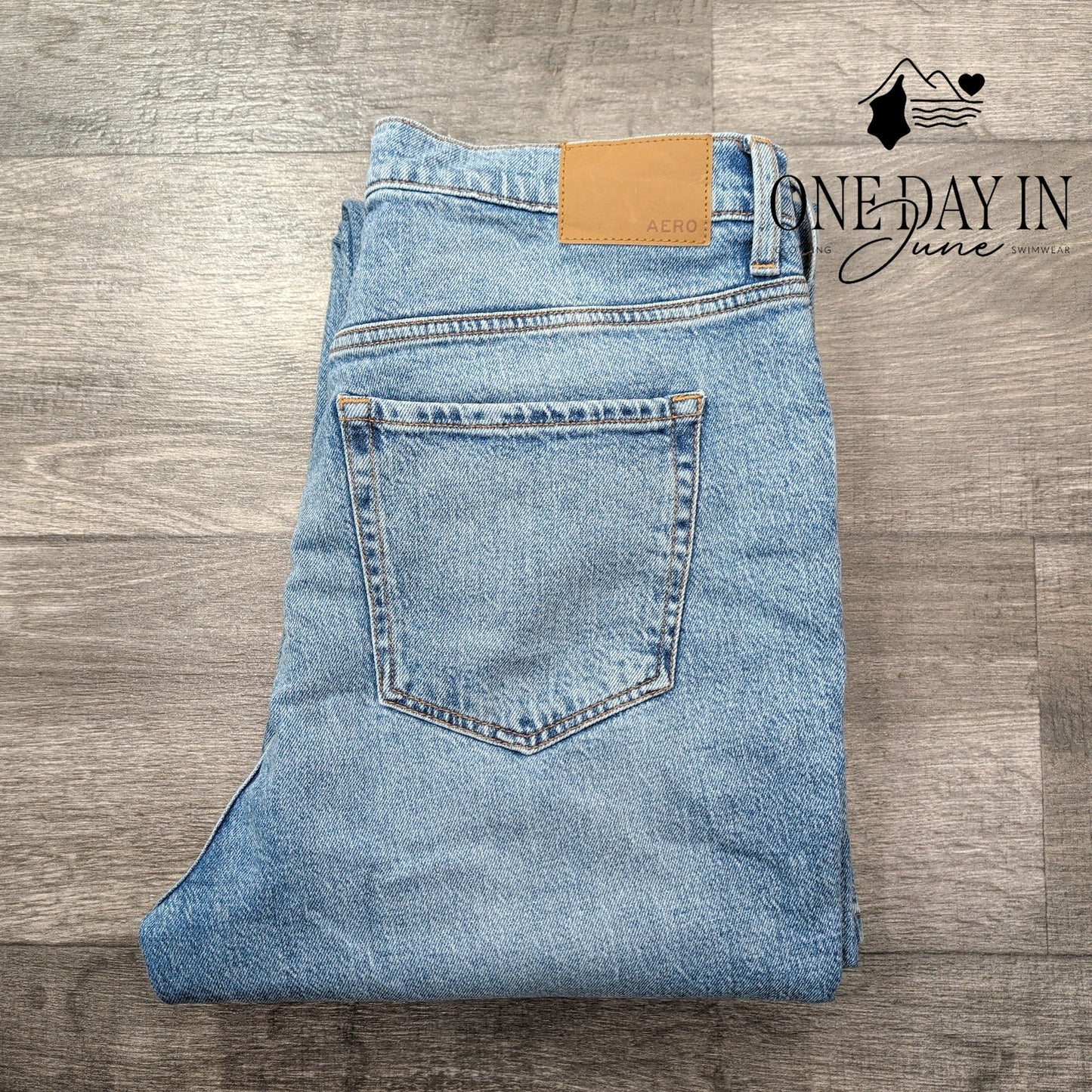 Aeropostale Distressed High Rise Flare Jeans Size 16