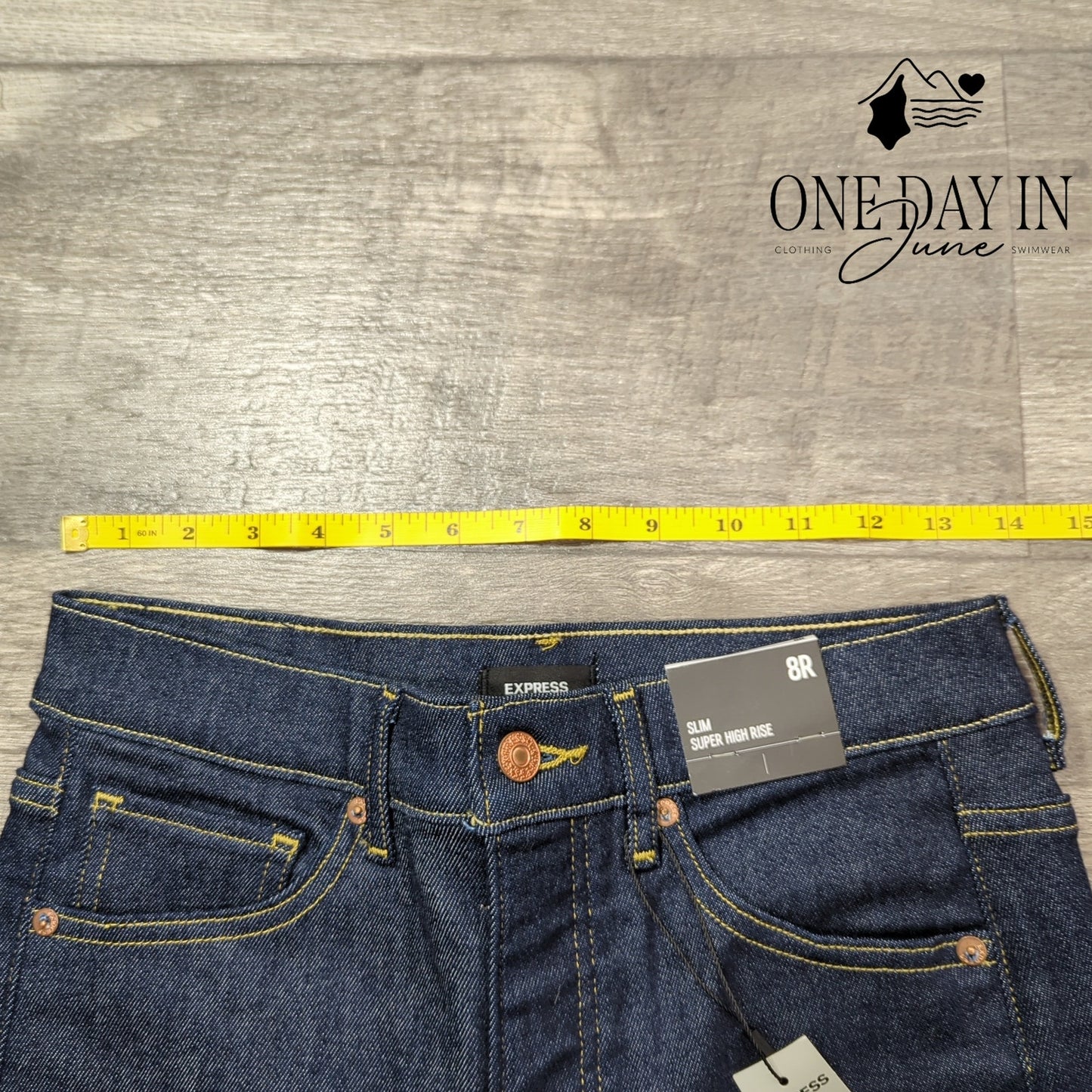 Express Slim Super High Rise Jeans Size 8