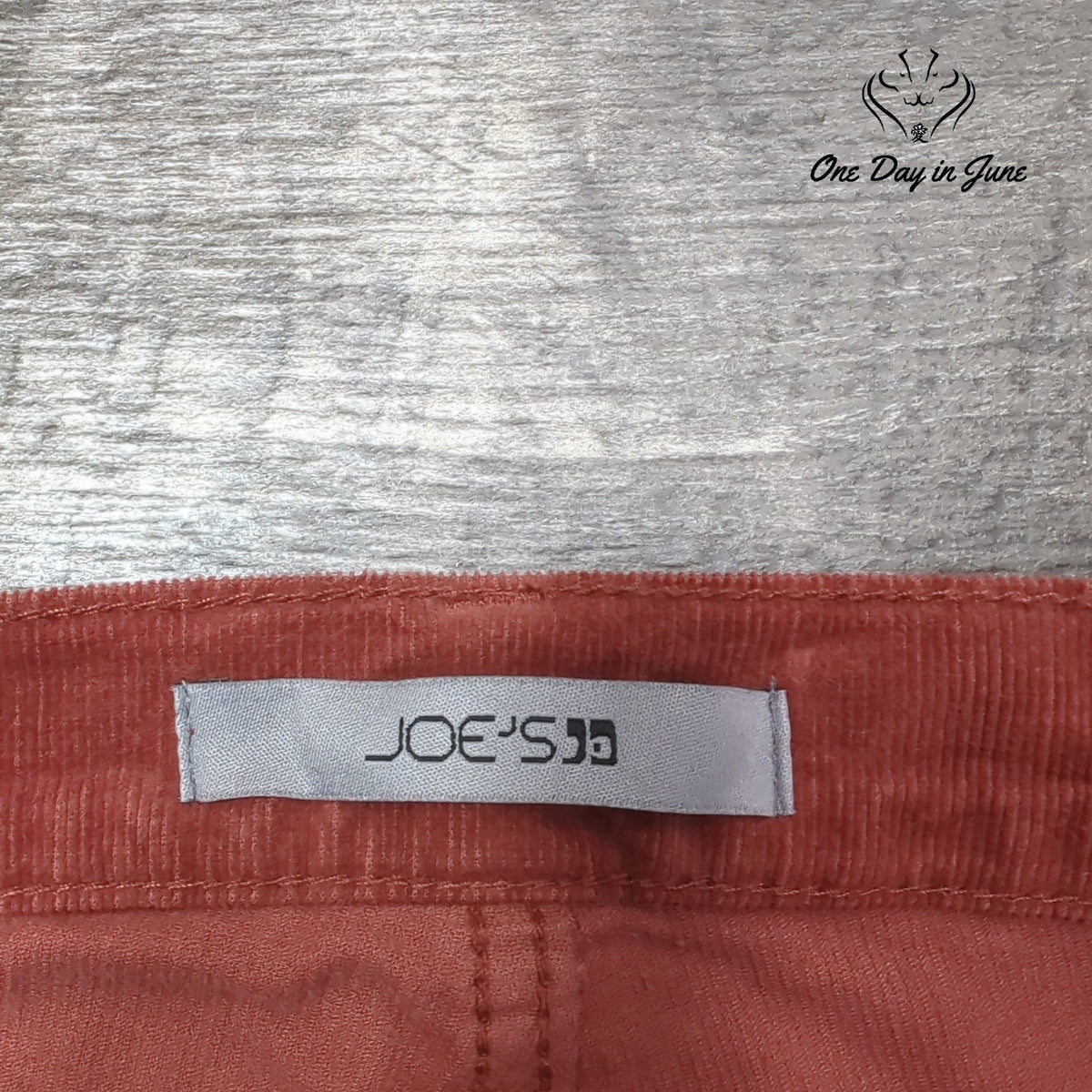 Joe's Jeans High Rise Corduroy Pants Brick Wide Leg Size 31 (12)