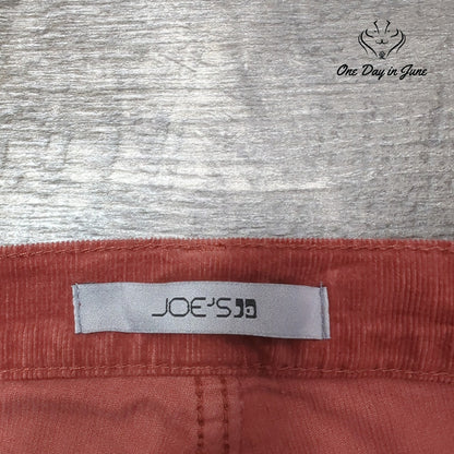 Joe's Jeans High Rise Corduroy Pants Brick Wide Leg Size 31 (12)