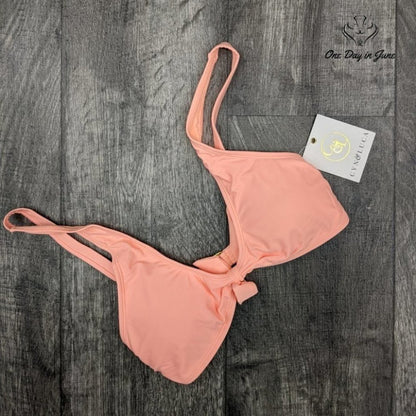 Cyn Luca Standard Tie Front Bikini Top Size L