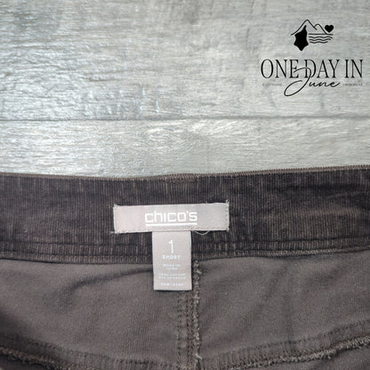 Chico's Straight Leg Corduroy Pants Size Chico's 1 (8)