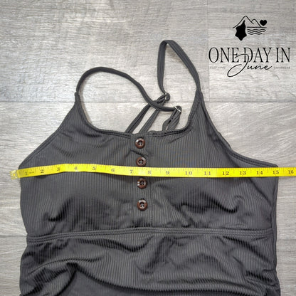 Summer Mae Maternity Ribbed One Piece Swimsuit Size M