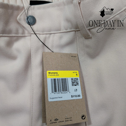 Air Jordan Women's Woven Straight Leg Pants Legend Light Brown NWT Size S