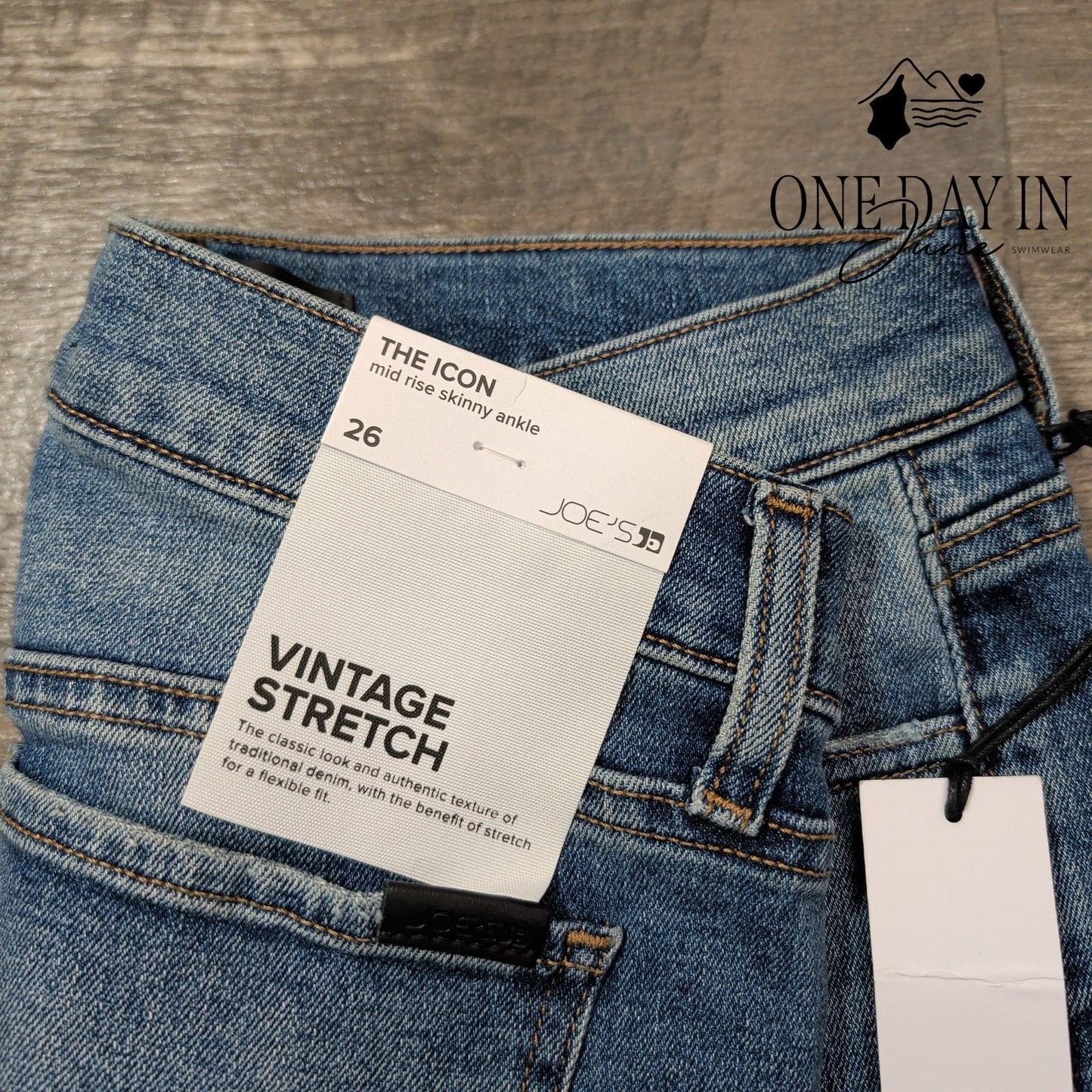 Joe's Jeans The Icon Mid Rise Skinny Ankle Jeans Palermo NWT Size 2 (26)