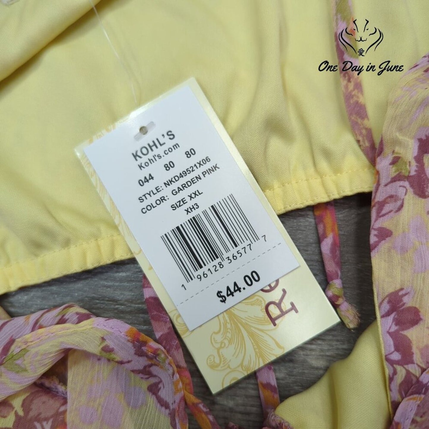 Rewind Open Back Floral Mini Dress Pink Yellow Chiffon Ruffle NWT Size XXL