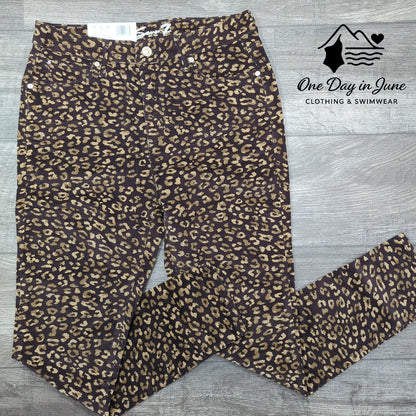 Seven7 Printed Corduroy High Rise Skinny Pants Size 10