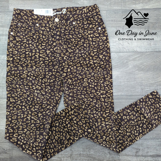 Seven7 Printed Corduroy High Rise Skinny Pants Size 10
