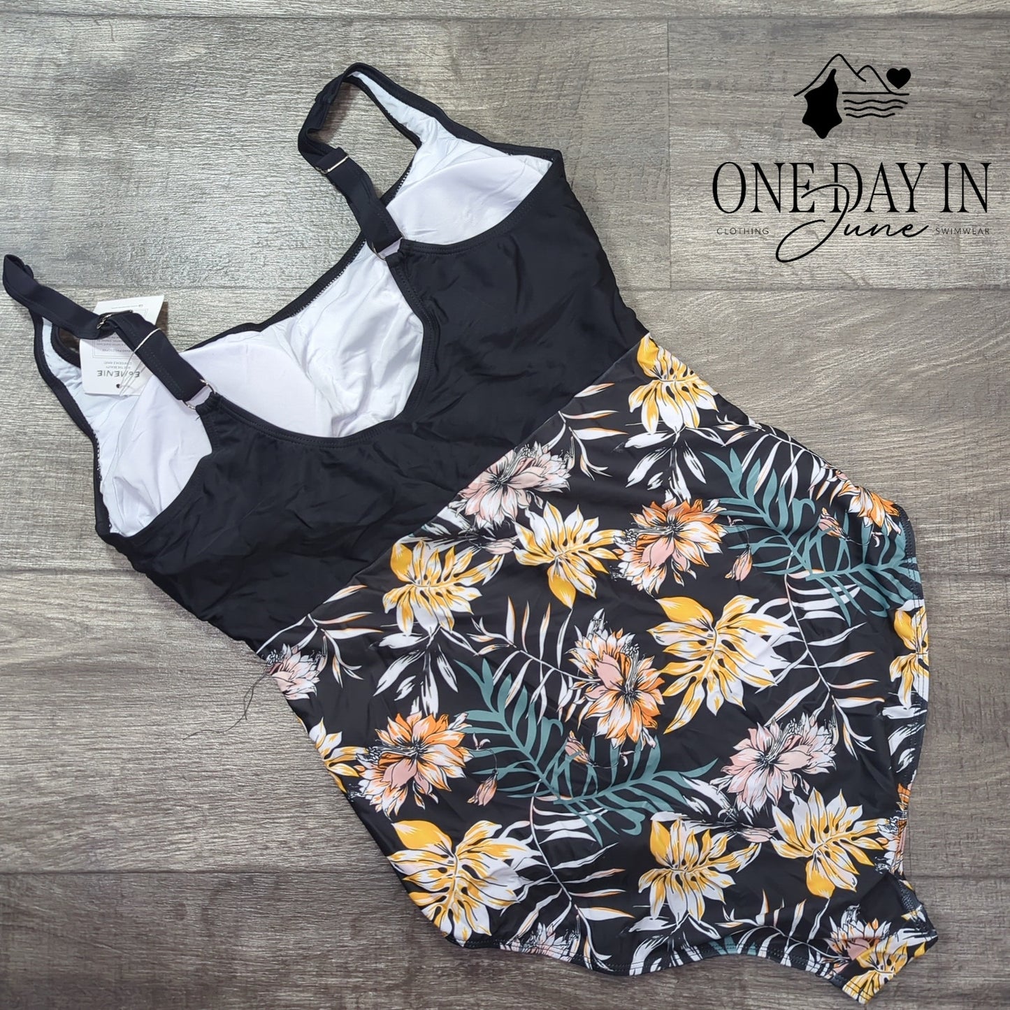 Eomenie Cut Out One Piece Swimsuit Size XL