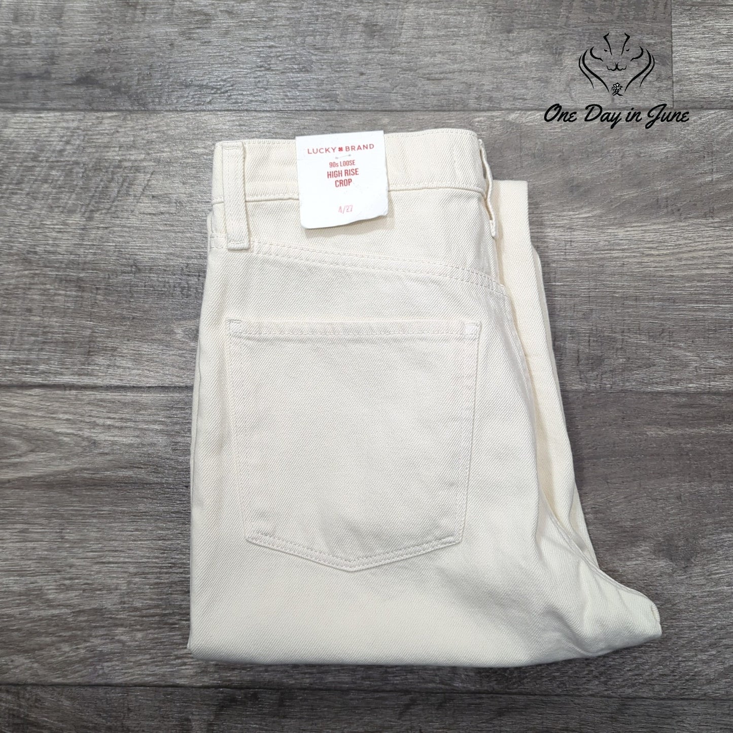 Lucky Brand 90s Loose High Rise Crop Jeans Size 4