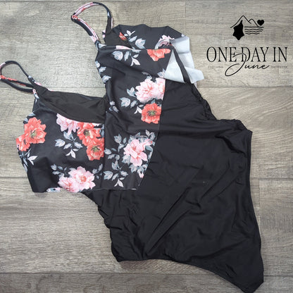 Aleumdr Flounce One Piece Swimsuit Size XXL