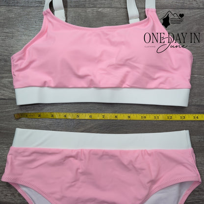 Aleumdr Crop Bikini Swimsuit Size M
