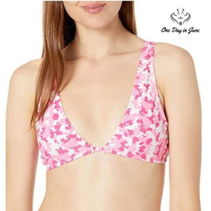Cyn Luca Tall Triangle with Lace Back Bikini Top Swimsuit Size M