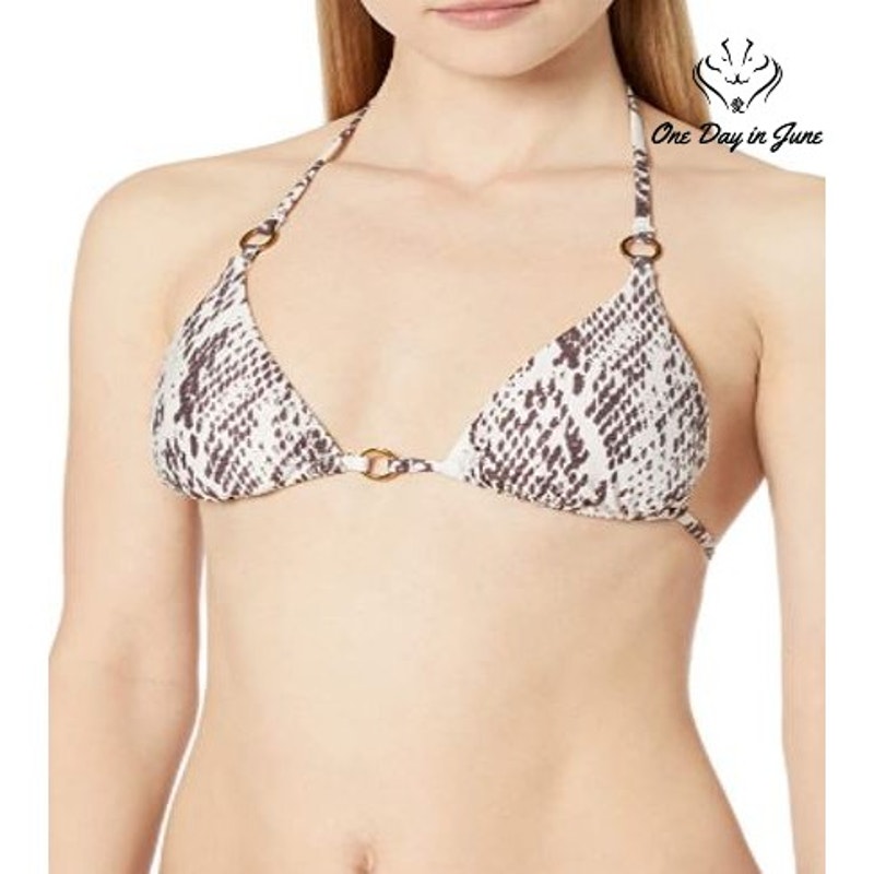 BCBGMAXAZRIA Strappy Triangle Bikini Top Swimsuit Size 8