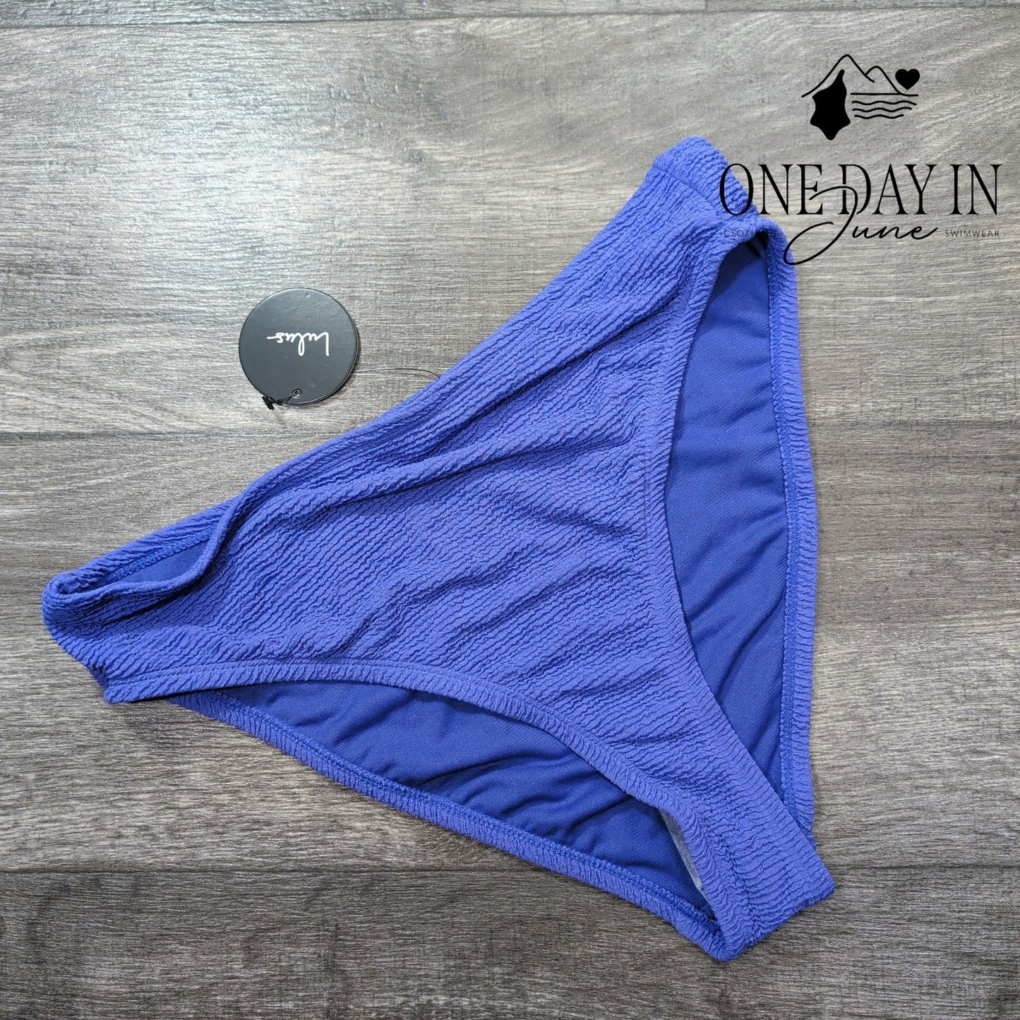 Lulus Textured Moderate Bikini Bottom Size L