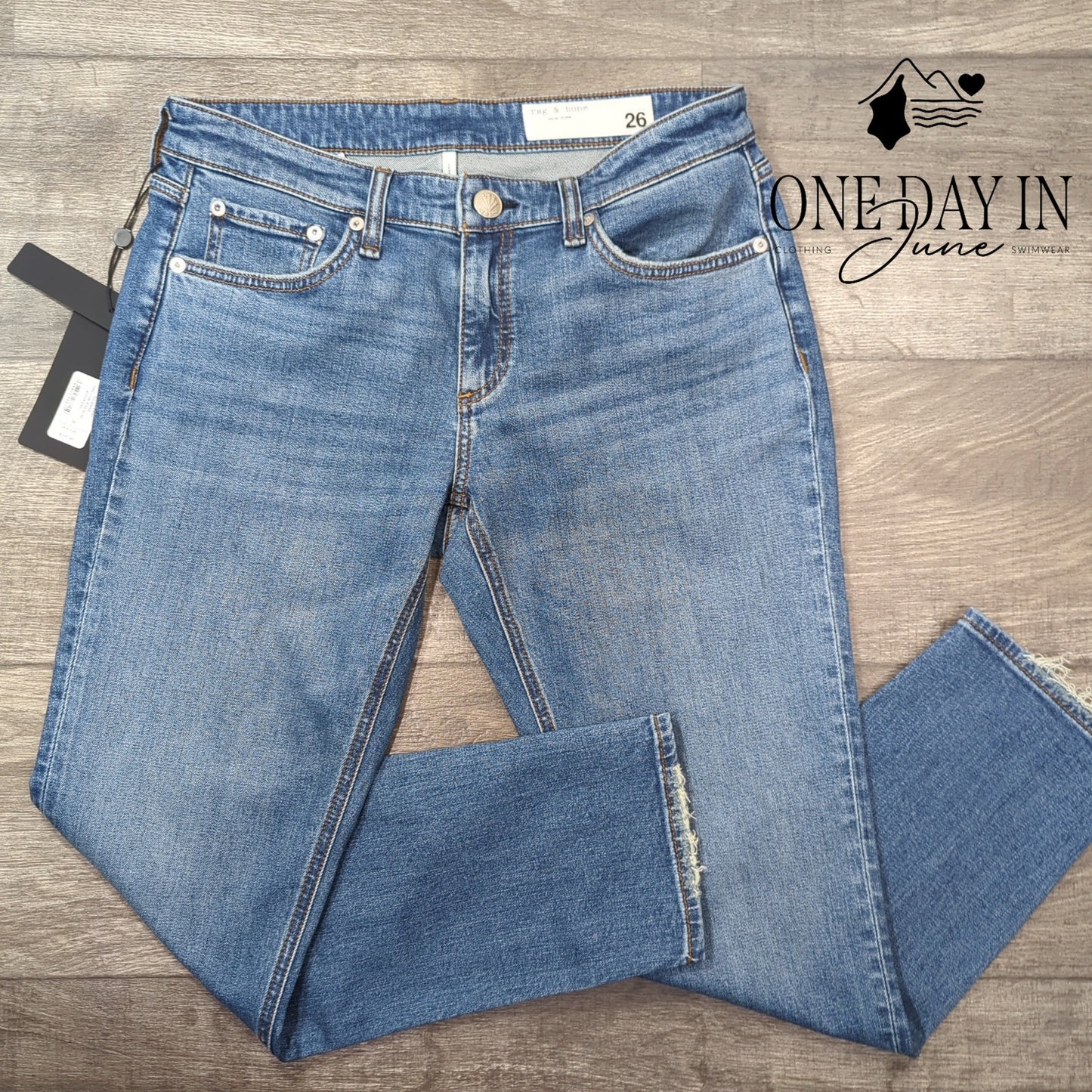 Rag & Bone The Dre Julienne Low Rise Slim Boyfriend Ankle NWT $225 Size 30 (10)