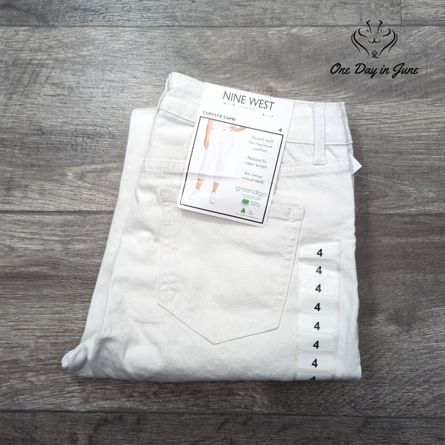 Nine West Chrystie Capri Jeans Size 4