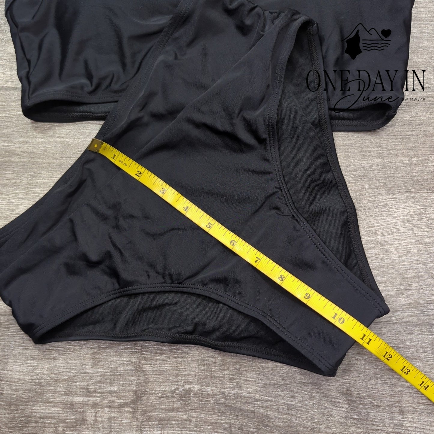 Zaful Scallop Lace Up Back Bikini Swimsuit Size S