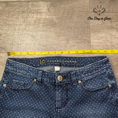 Lauren Conrad Polka Dot Ankle Jeans Size 4