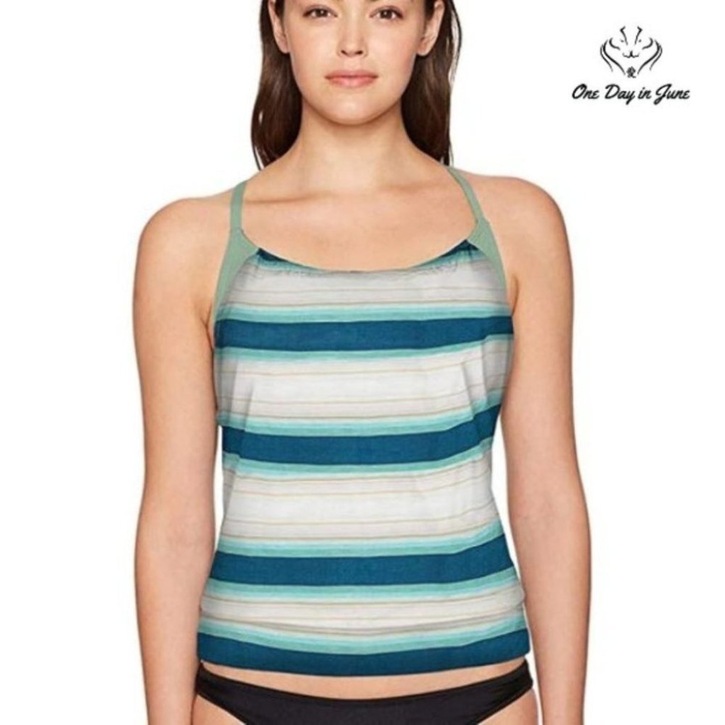 Carve Striped Tankini Top Swimsuit Size XS