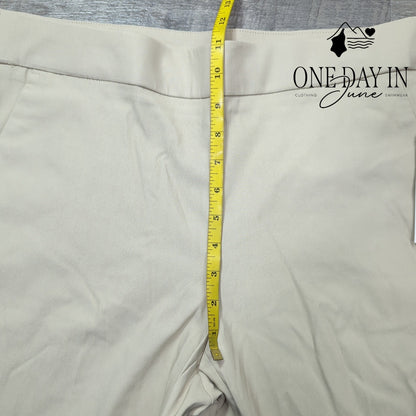 77 Park Pull On Straight Leg Pants Size L