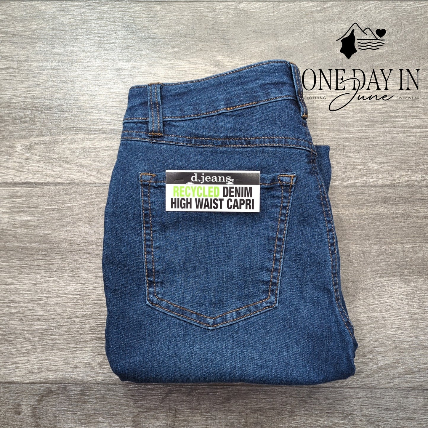 d.jeans High Waist Capri Jeans Size 6